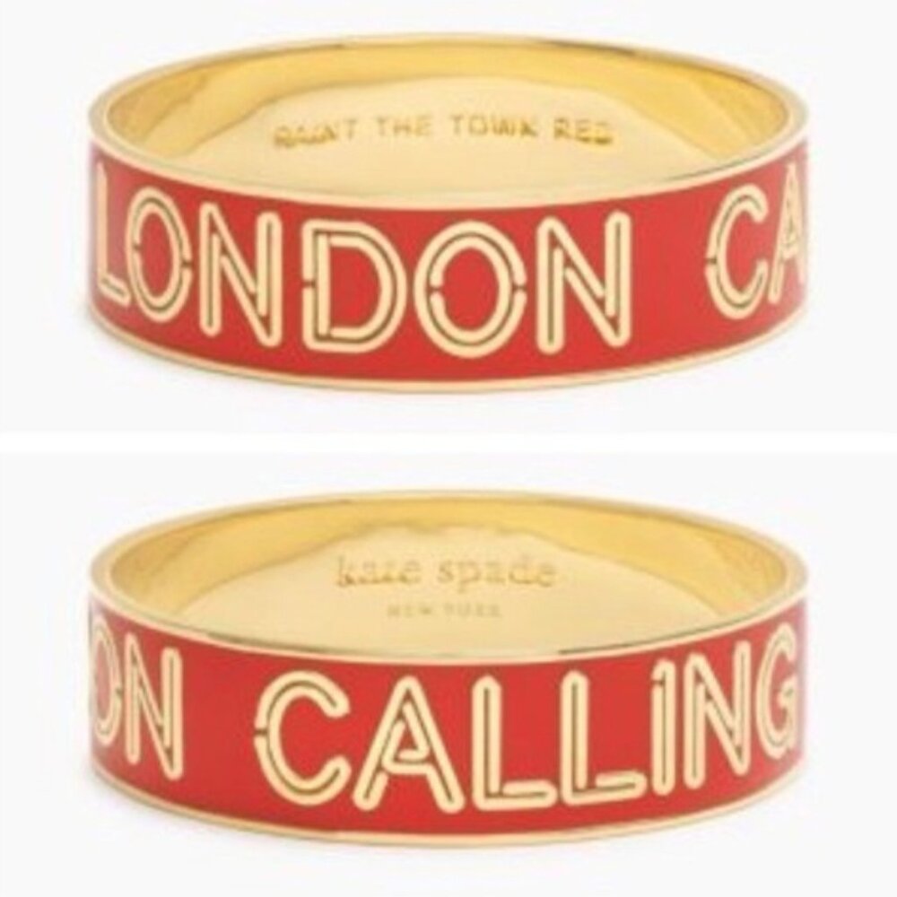 Kate Spade “London Calling” Gold Bangle Bracelet